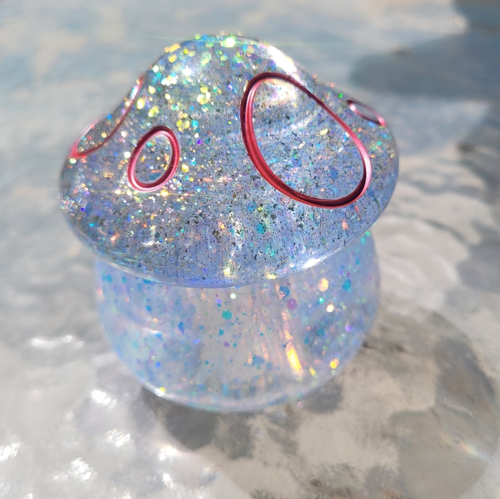 HANDMADE Resin Mushroom Box